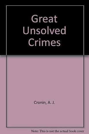 Great Unsolved Crimes