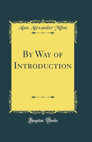 By Way of Introduction